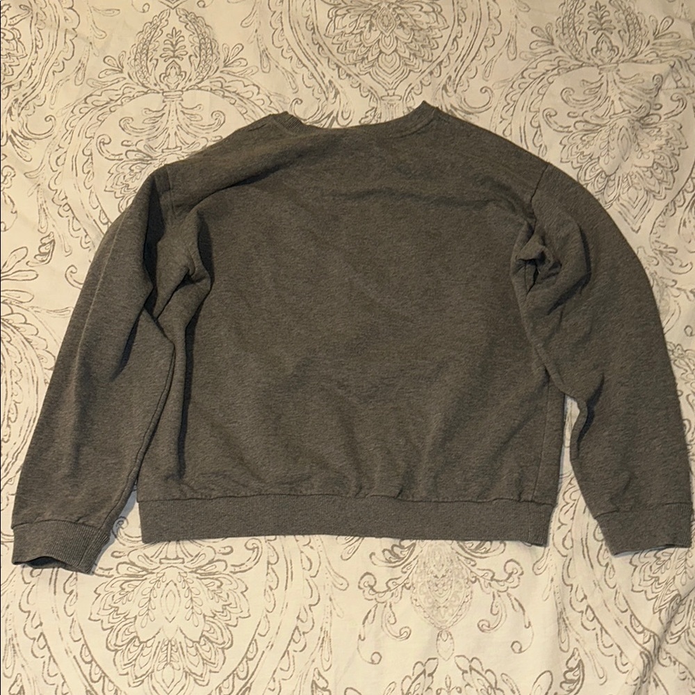 Christopher Kane Gray Crewneck Sweater with Crystal Embellished Graphic - Picture 5 of 5